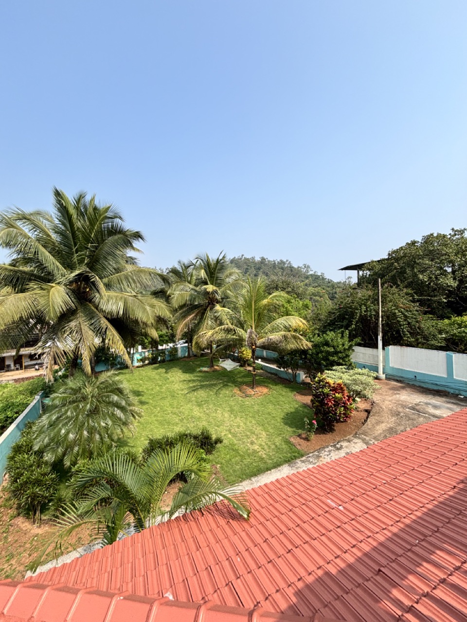 Terrace with forest view, NIVRRITII villa South Goa